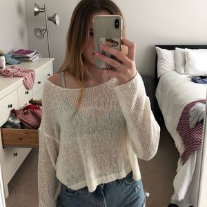 Cream sweater